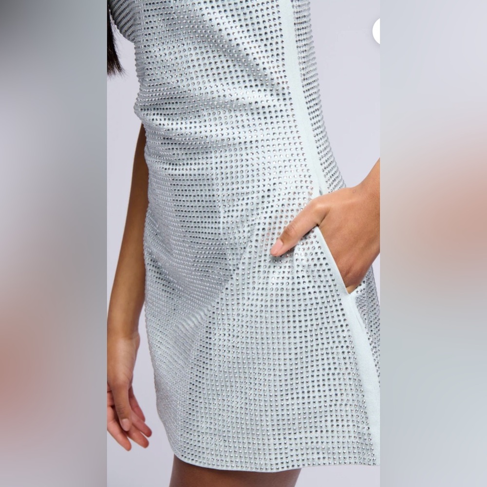 DIAMONDS ARE A GIRLS BEST FRIEND MINI DRESS - Picture 5 of 6